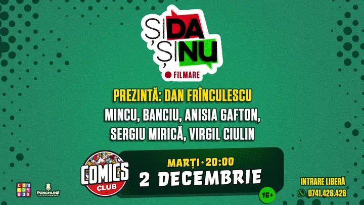 FILMARE "Și da și nu" la ComicsClub!