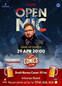Stand-up Comedy OpenMic la ComicsClub