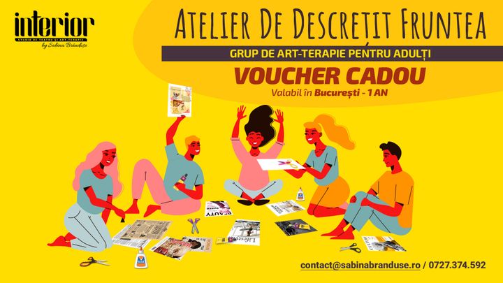 Voucher - Atelier de descrețit fruntea - pentru grupuri de adulți