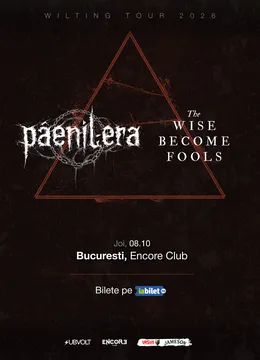 Wilting Tour 2026 — Pâenil Era și The Wise Become Fools