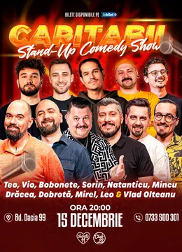 Stand-up Comedy cu Teo, Vio, Mihai Bobonete, Sorin Pârcălab, Natanticu, Mincu, Dracea, Dobrota, Mirel Popinciuc, Leo & Vlad Olteanu