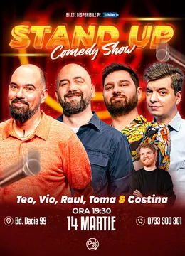 Stand-up Comedy cu Teo, Vio, Raul, Toma - Tudor Costina la Club 99