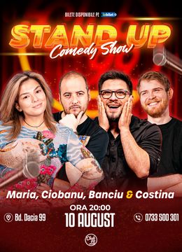 Stand-up Comedy cu Maria Popovici, Andrei Ciobanu, Banciu & Tudor Costina la Club 99