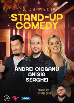 Si-Lounge: Stand-up comedy cu Andrei Ciobanu, Anisia și Serghei