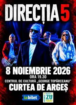 Curtea de Arges: Concert Direcția 5 - „100% Direcția 5”