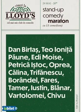 Lloyd's: Stand-up comedy Maraton