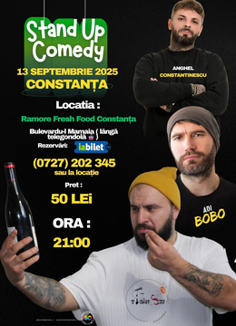 Constanta: Stand-up Comedy cu Ionut Tiganescu si Adi Bobo