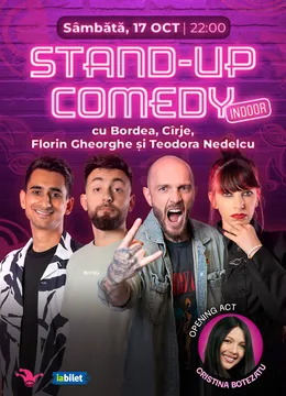 The Fool: Stand-up comedy cu Bordea, Cîrje, Florin Gheorghe și Teodora Nedelcu