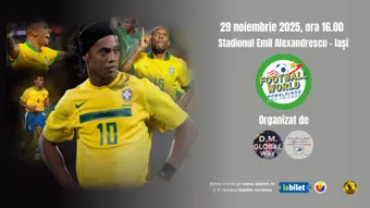 Iasi: Meci fotbal demonstrativ Ronaldinho & Friends