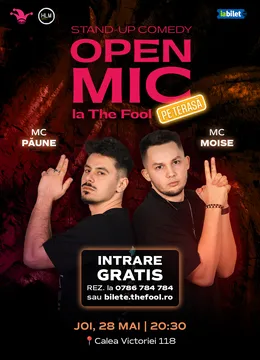 The Fool Terasa: Open Mic: MCs Moise & Păune