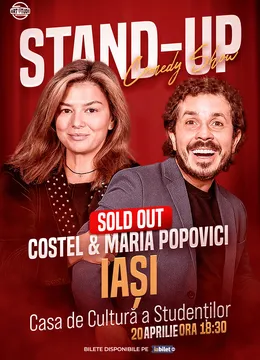 Iasi: Costel și Maria Popovici - Stand Up Comedy Show