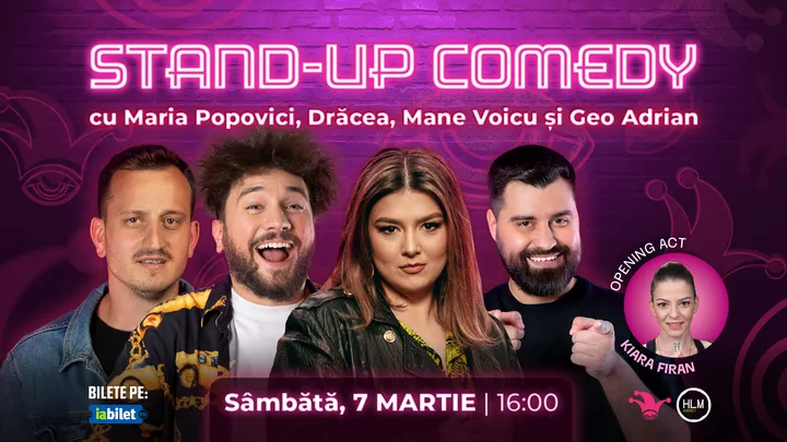 The Fool: Stand-up comedy cu Maria Popovici, Drăcea, Mane Voicu și Geo Adrian
