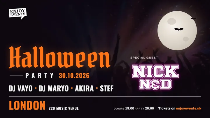 Londra: Halloween Party | Special guest: Nick N&D