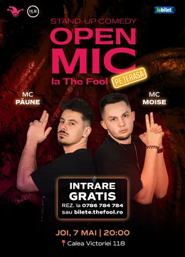 The Fool Terasa: Open Mic: MCs Moise & Păune
