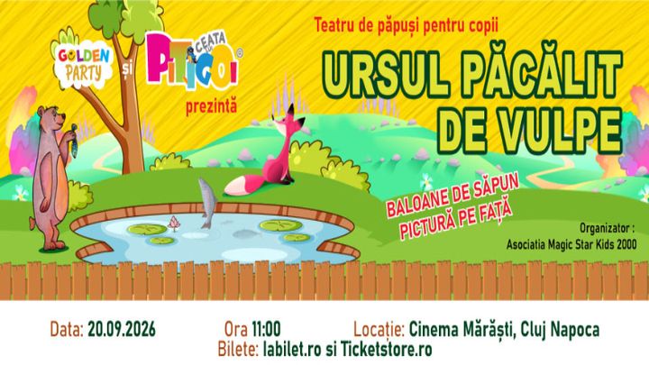 Cluj-Napoca: Ursul Pacalit de Vulpe
