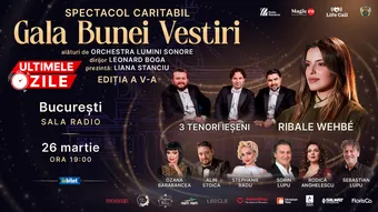 Ribale Wehbe & 3 Tenori Ieșeni la Gala Bunei Vestiri București, spectacol caritabil