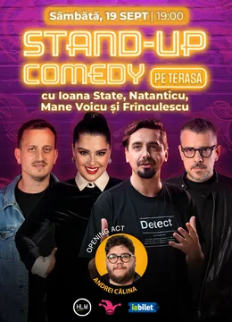 The Fool Terasa: Stand-up comedy cu Ioana State, Natanticu, Mane Voicu și Frînculescu