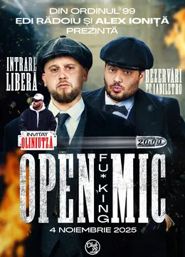 Open F***ing Mic cu Edi Rădoiu, Alex Ioniță și INVITAT OLINIUTZA | Comedy Show la Club 99