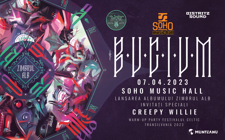 Bistrita: Concert Bucium - Lansarea albumului „Zimbrul Alb” la Soho Music Hall Bistrita