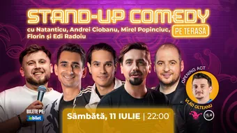 The Fool Terasa: Stand-up comedy cu Natanticu, Ciobanu, Mirel Popinciuc, Florin Gheorghe și Edi Radoiu