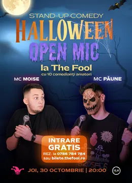 The Fool  Halloween Open Mic: MCs Moise & Păune