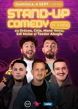 The Fool Terasa: Stand-up comedy cu Mane Voicu, Drăcea, Cîrje, Edi Moise și Teo Abagiu