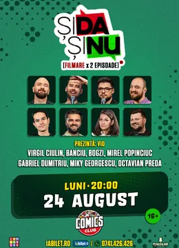 Filmare "Și da, Și nu" două episoade pe Terasa ComicsClub!