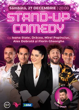 The Fool: Stand-up comedy cu Ioana State, Drăcea, Mirel Popinciuc, Alex Dobrotă și Florin Gheorghe