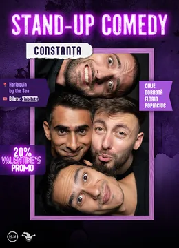 Constanța: Stand-up comedy cu Cîrje, Florin, Dobrotă și Popinciuc