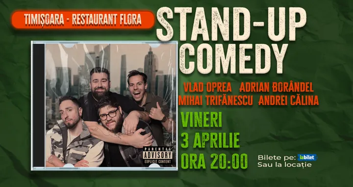 Timisoara: Stand-up Comedy cu Oprea, Borândel, Trifănescu și Călina