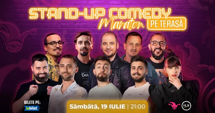 The Fool: Stand-up Comedy Maraton pe terasă cu: Natanticu, Andrei Ciobanu, Gherghe, Mincu, Mane Voicu, Cîrje, Geo Adrian, Teodora Nedelcu, Dobrotă și Edi Vacariu