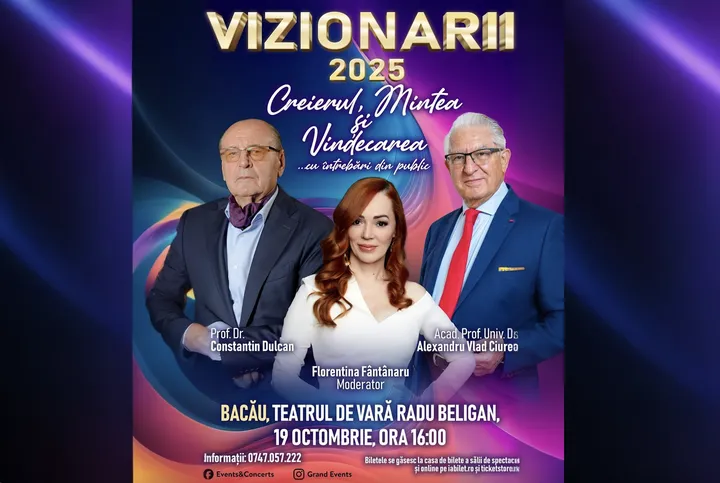 Bacau: Vizionarii "Creierul, Mintea și Vindecarea"