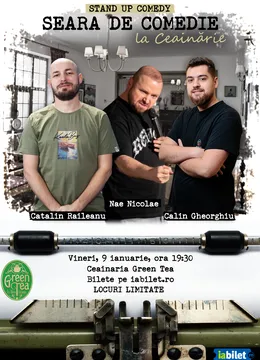 Open Mic la Ceainăria Green Tea | Invitat Nae Nicolae