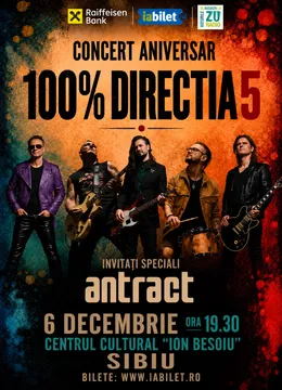 Sibiu: Concert Direcția 5 - „100% Direcția 5”