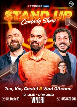 Stand-up Comedy cu Teo, Vio, Costel - Vlad Olteanu la Club 99