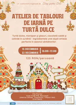 Atelier Tablouri de Iarnă pe Turtă Dulce