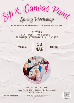 Sip & Canvas Paint - Spring Workshop