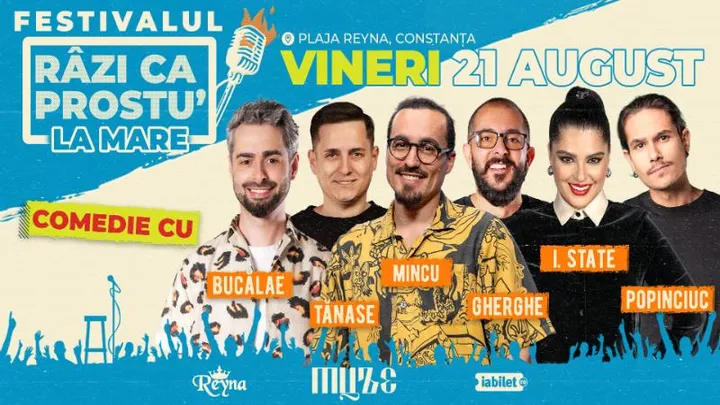 Festivalul de comedie - Razi ca prostu' la mare 2026 | Acces VIP 21.08