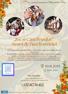 Seara de Ziua României "Joc și Cânt Popular"