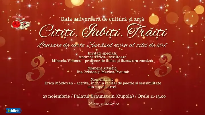 Iasi: Gala aniversară Citiți.Iubiți.Trăiți - Arta de a trăi frumos