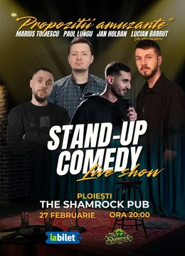 Stand Up Comedy cu Paul Lungu, Marius Tomescu, Jan Holban - Propozitii amuzante