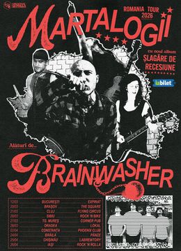 Cluj-Napoca: Turneu Martalogii & Brainwasher - lansare album „Șlagăre de recesiune”