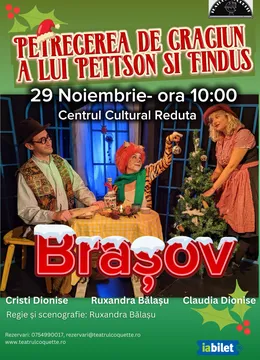 Brasov - Petrecerea de Craciun a lui Pettson si Findus (teatru pentru copii)