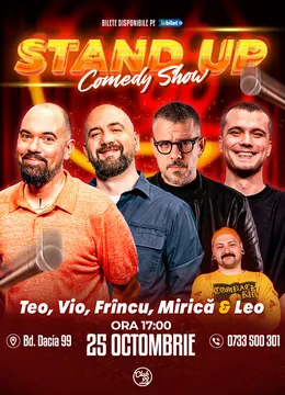 Stand-up Comedy cu Teo, Vio, Frîncu, Mirică - Leo la Club 99