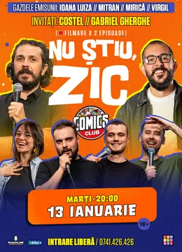 Filmare Nu Stiu, zic! - invitați Costel și Gherghe la ComicsClub!