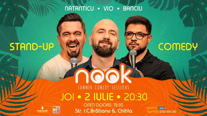 Chitila: Stand-up comedy cu Vio, Natanticu și Banciu