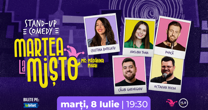 The Fool: Marțea la Mișto cu Cristina Botezatu, Popică, Adelina Toma, Călin Gheorghiu și Octavian Preda