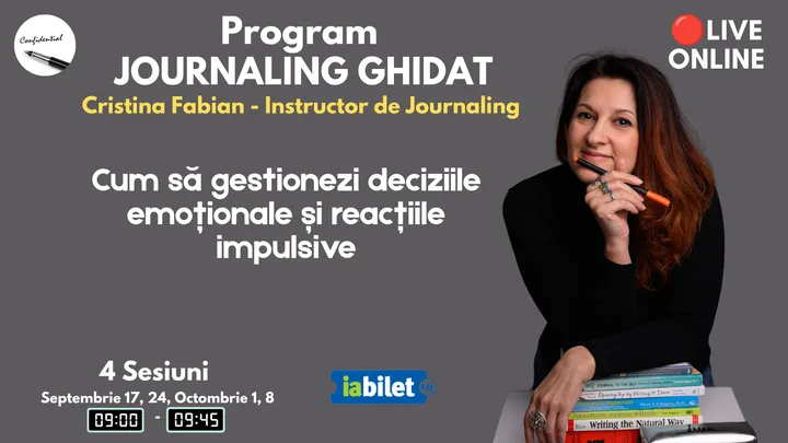 Journaling Ghidat - "Cum să gestionezi deciziile emoționale și reacțiile impulsive"