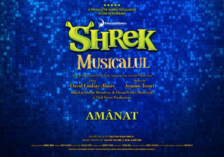 Shrek Musicalul – Premiera Nationala