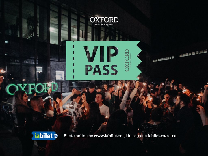 Iași: Brățară Acces VIP la Oxford Pub: SAMBATA